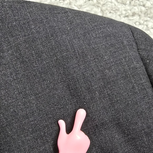 Brooks Brothers Brooksease Sport Coat 44R Charcoal Gray 2 Button USA Office READ - Picture 10 of 16